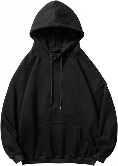 Men'S Fashion Hoodies Pullover Big and Tall Casual Solid Drawstring Lightweight Sweatshirt with Kangaroo Pocket