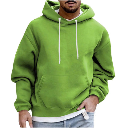 Hoodie for Men Big and Tall,Men Casual Overiszed Hoodies round Neck with Pocket Pullover Long Sleeve Tops Sweatshirt