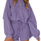 Pajama Sets for Women Two Piece Outfits Long Sleeve Sweatshirts Lounge Sets Casual Tops and Shorts Fall Outfits